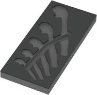 Wera 9832 schuimrubberen inzetstuk voor 6004 joker set 1, zonder gereedschap, 172 x 30 x 392 mm - 05137332001