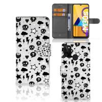 Telefoonhoesje met Naam Samsung Galaxy M21 | M30s Silver Punk