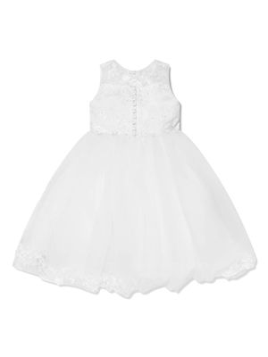 Sarah Louise robe sans manches à broderies - Blanc