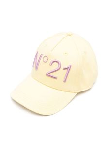 Nº21 Kids casquette à logo brodé - Jaune