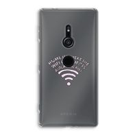 Home Is Where The Wifi Is: Sony Xperia XZ2 Transparant Hoesje