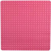 MSV Douche|bad anti-slip mat badkamer - rubber - fuchsia roze - 54 x 5