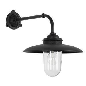 KS Verlichting Gietijzeren muurlamp Provence mat zwart 7585