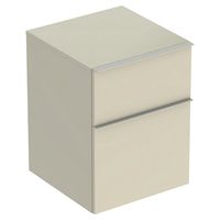 Geberit iCon kast laag 2 lade 45x60 cm, zandgrijs - thumbnail