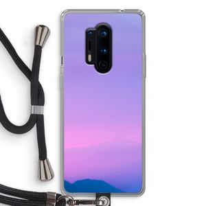 Sunset pastel: OnePlus 8 Pro Transparant Hoesje met koord