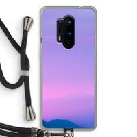 Sunset pastel: OnePlus 8 Pro Transparant Hoesje met koord