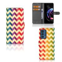 Motorola Edge 20 Pro | Telefoon Hoesje | Zigzag Multi Color