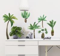 Muursticker boom kleine palmboompjes - thumbnail