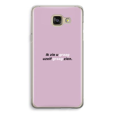 uzelf graag zien: Samsung Galaxy A5 (2016) Transparant Hoesje