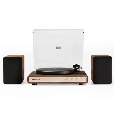 Crosley C65 Platenspeler met Speakers - Walnoot