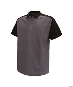 dassy polo cesar zwart-grijs xs