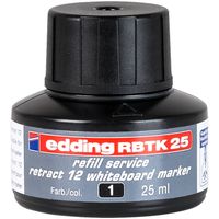 edding RBTK 25 (25 ml) navulinkt voor boardmarkers o.a. e-12 - kleur; zwart - potje - thumbnail