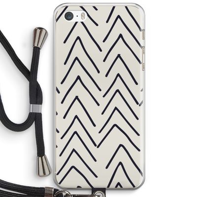 Marrakech Arrows: iPhone 5 / 5S / SE Transparant Hoesje met koord