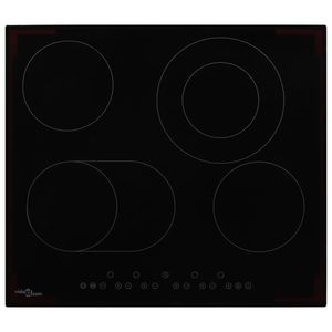 Keramische kookplaat met 4 kookzones aanraakbediening 6600 W