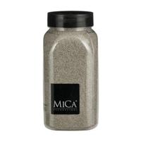 Mica Decorations decoratie zand - 650ml - lichtgrijs - hobby zandkorrels - sierzand