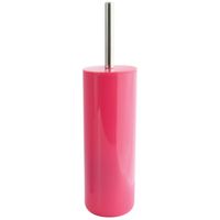 MSV Porto Toilet/wc-borstel in houder - kunststof - fuchsia roze - 38 cm - Toiletborstels - thumbnail