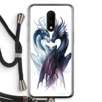 Yin Yang Dragons: OnePlus 7 Transparant Hoesje met koord