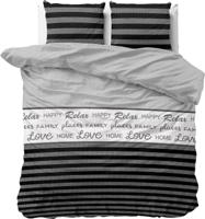 Sleeptime Nina - Dekbedovertrek - Eenpersoons - 140x200/220 + 1 kussensloop 60x70 - Grijs