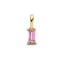 14K Geelgouden Hanger Oktober Geboortesteen 9mm