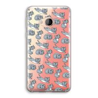 Poezen: HTC U Play Transparant Hoesje