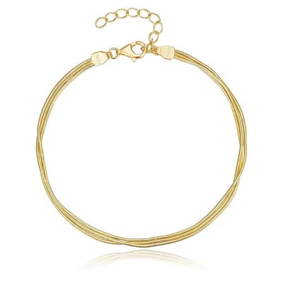 Moderne Elenza Vergulde Armband met Verfijnde Ketting - Stijlvolle Aanvulling voor Dames