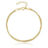 Moderne Elenza Vergulde Armband met Verfijnde Ketting - Stijlvolle Aanvulling voor Dames