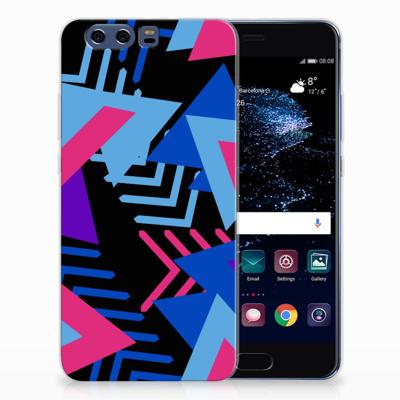 Huawei P10 Plus | TPU Hoesje | Funky Triangle