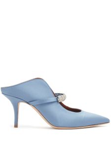 Malone Souliers mules Bella 70 mm à ornements en cristal - Bleu