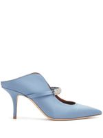 Malone Souliers mules Bella 70 mm à ornements en cristal - Bleu