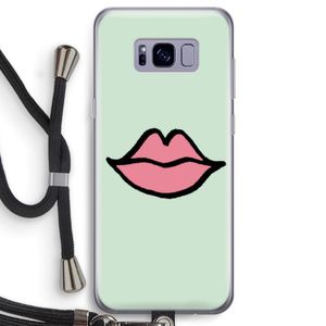 Kusje: Samsung Galaxy S8 Transparant Hoesje met koord