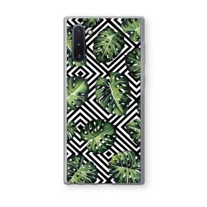 Geometrische jungle: Samsung Galaxy Note 10 Transparant Hoesje