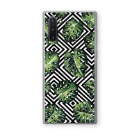 Geometrische jungle: Samsung Galaxy Note 10 Transparant Hoesje