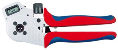 Knipex Vierdoornkrimptang voor gedraaide contacten verchroomd 250 mm - 975265DG