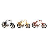 Decoratieve figuren DKD Home Decor Geel Zwart Oranje Fiets Vintage 16,5 x 5,5 x 9 cm (3 Stuks)