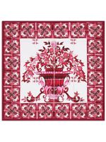 Dolce & Gabbana foulard Majolica en serge - Rouge - thumbnail