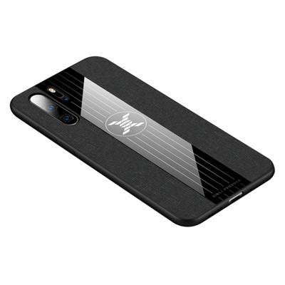 Voor Huawei P30 Pro XINLI stiksels doek Textue schokbestendige TPU beschermhoes (zwart)