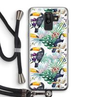 Tukans: Samsung Galaxy J8 (2018) Transparant Hoesje met koord