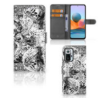 Telefoonhoesje met Naam Xiaomi Redmi Note 10 Pro Skulls Angel