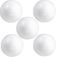 Pakket van 12x stuks hobby/DIY piepschuim ballen/bollen 10 cm