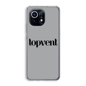 Topvent Grijs Zwart: Xiaomi Mi 11 Transparant Hoesje