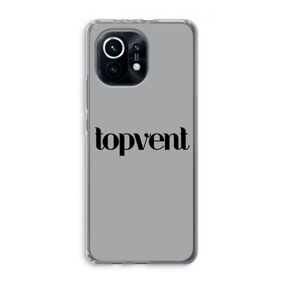 Topvent Grijs Zwart: Xiaomi Mi 11 Transparant Hoesje