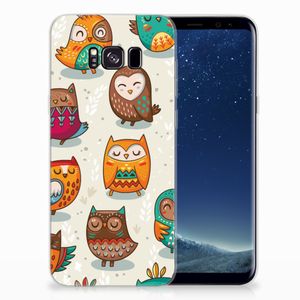 Samsung Galaxy S8 Plus TPU Hoesje Vrolijke Uilen