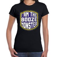 Halloween booze monster verkleed t-shirt zwart voor dames