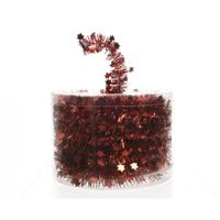 Lametta guirlande ster glans kerstrood