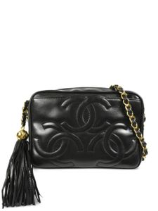 CHANEL Pre-Owned sac à bandoulière Triple CC (1995) - Noir