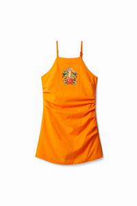 Arty korte jurk - ORANGE - XL