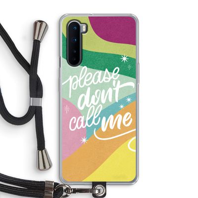 Don't call: OnePlus Nord Transparant Hoesje met koord