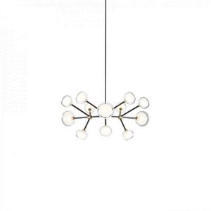 Tooy Nabila 12 Hanglamp - Zwart - Messing