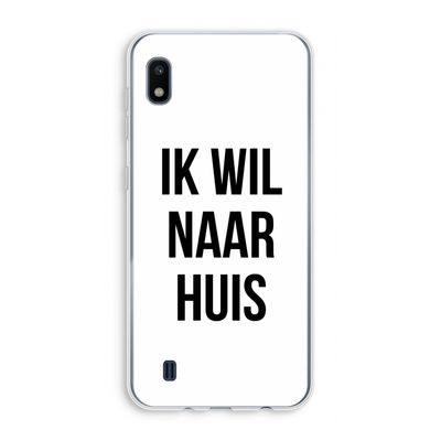 Ik wil naar huis: Samsung Galaxy A10 Transparant Hoesje