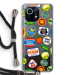 Fruitsticker: Xiaomi Mi 11 Transparant Hoesje met koord